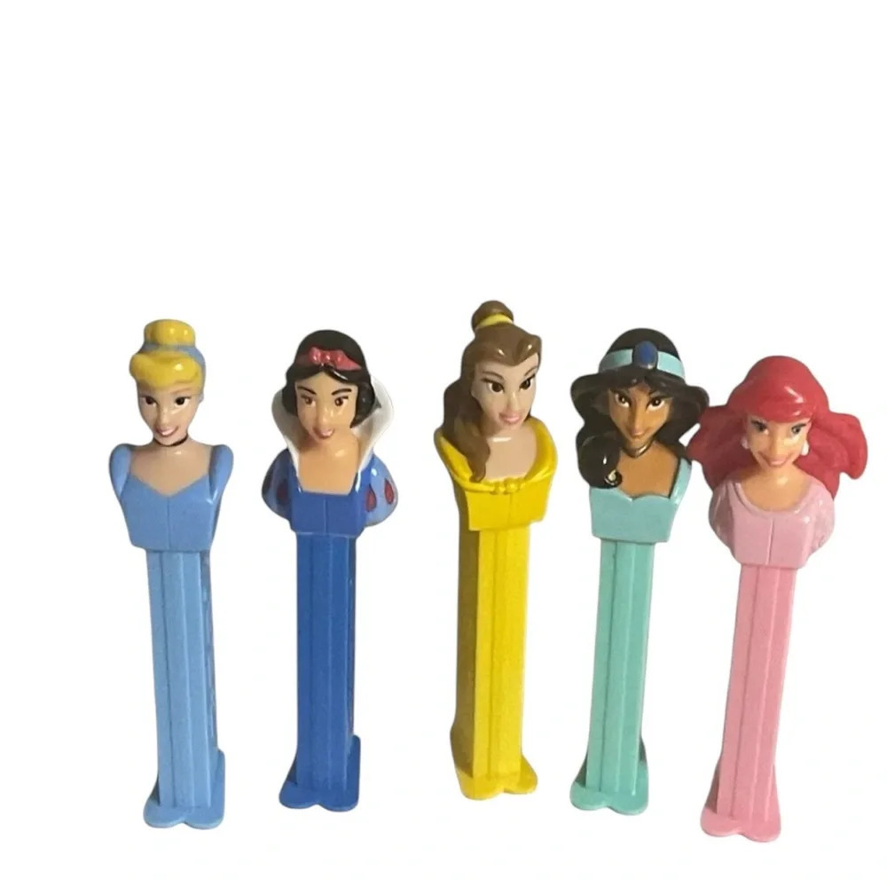 Disney Princess Pez Lot of 5 Snow White Jasmine Cinderella Ariel Belle